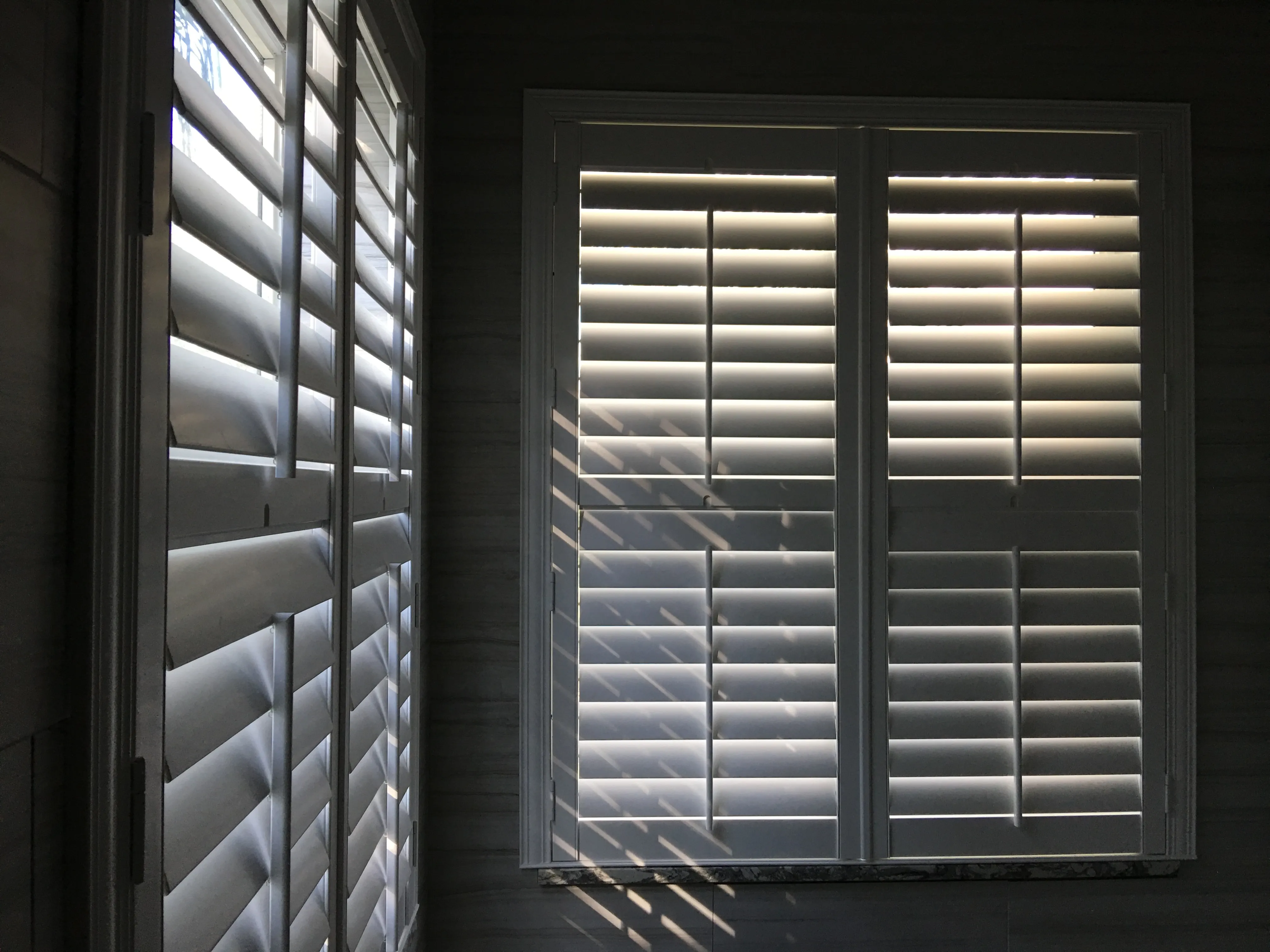 Shutter's installed side by side